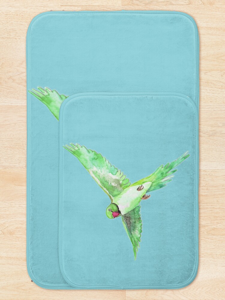 Alternate view of Indian Ringneck Parakeet Bath Mat