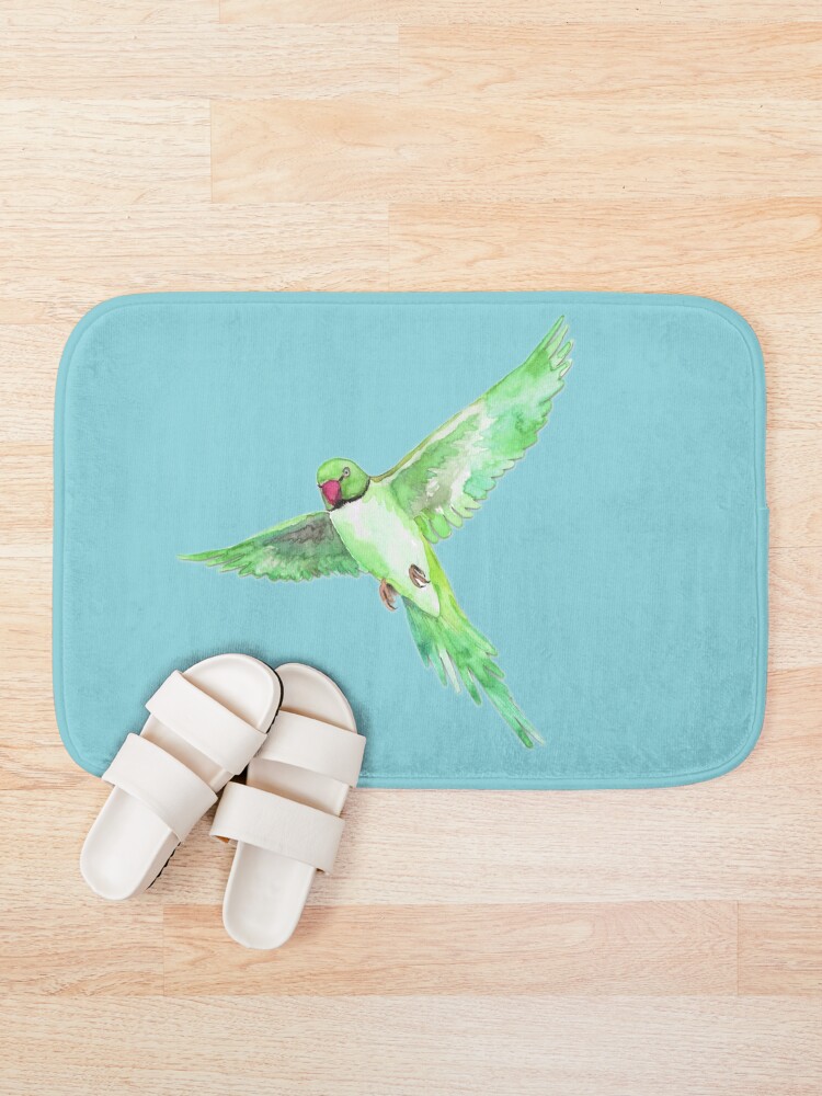 Alternate view of Indian Ringneck Parakeet Bath Mat