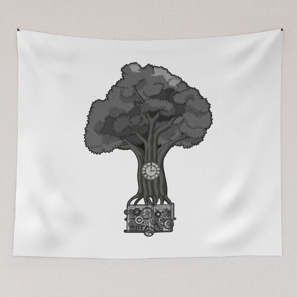 Item preview, TREE O CLOCK - ROOTS OF TIME designed and sold by Dwarf-Monkey.
