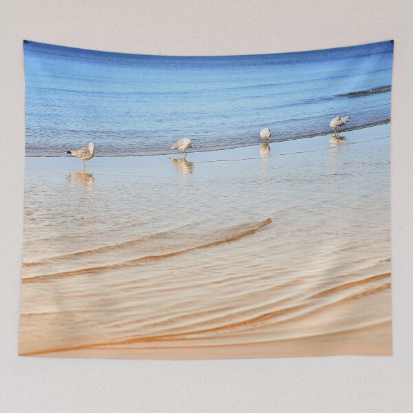 Item preview, In Line for the Next Wave - Seagulls designed and sold by Yannik Hay.
