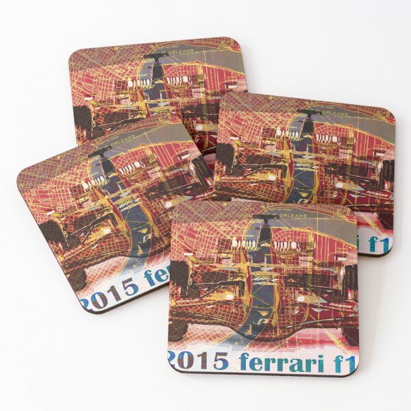 Item preview, 2015 Ferrari F1 Formula 1 Race Car on New Orleans Map designed and sold by drawspots.