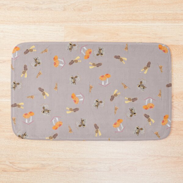 Item preview, Mushrooms Inked Pattern - Warm Grey designed and sold by EKeener.