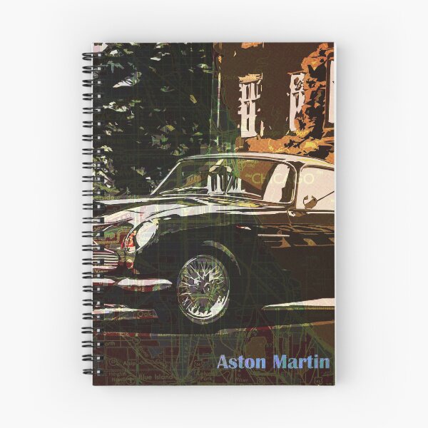 Item preview, Aston Martin DB4 GT 1960 on Old Vintage Map designed and sold by drawspots.