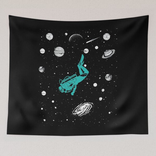 Item preview, Scuba Diving In Saturn Solar System Space Scuba Diver designed and sold by mrsmitful.