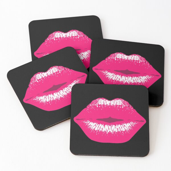 Item preview, Pink Kiss Kissing Lips Lipstick Lipgloss designed and sold by xsylx.