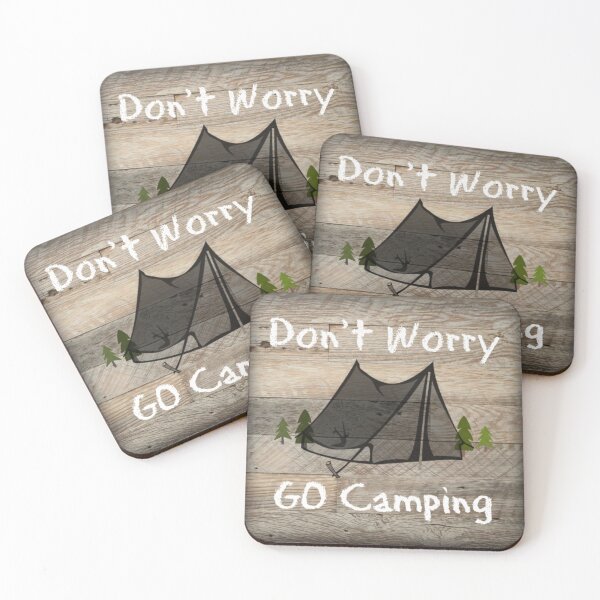 Item preview, Dont Worry / Go Camping / Tenting / North Country / Cottagecore / Wilderness / Wanderer  designed and sold by artenvironments.