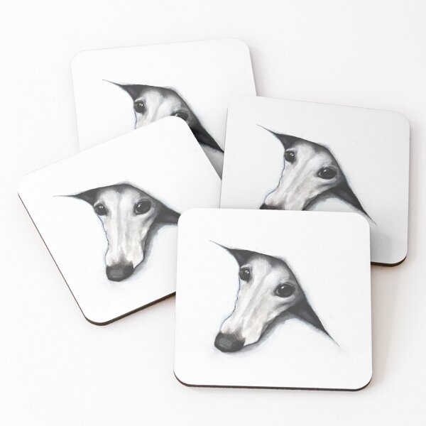 Item preview, Peeping Whippet designed and sold by Sarah Henderson Art.