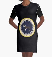 My American Staffordshire Terrier President Of The United States - Funny Amstaff Mom Dad Gift Seal of the President 2020 Graphic T-Shirt Dress