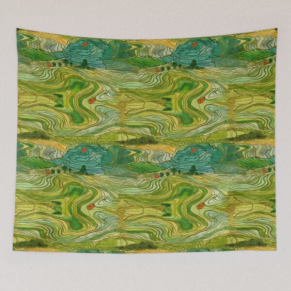 Item preview, Terraced Rice Paddy Fields designed and sold by winkeltriple.