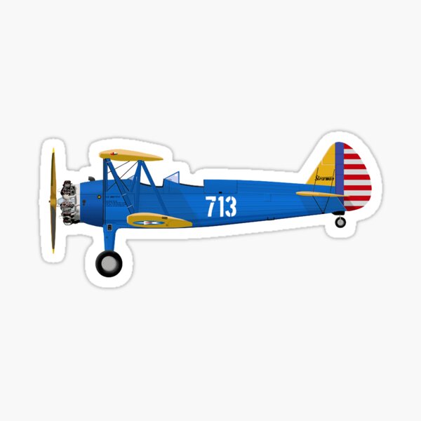 Stearman profile sticker Sticker