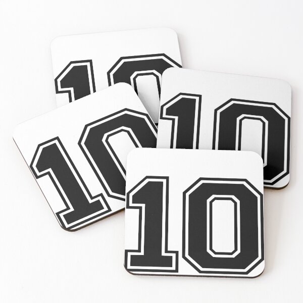 Item preview, Varsity Team Sports Uniform Number #10 - Black designed and sold by RiplMedia.