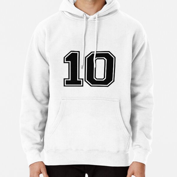 Varsity Team Sports Uniform Number 10 Black