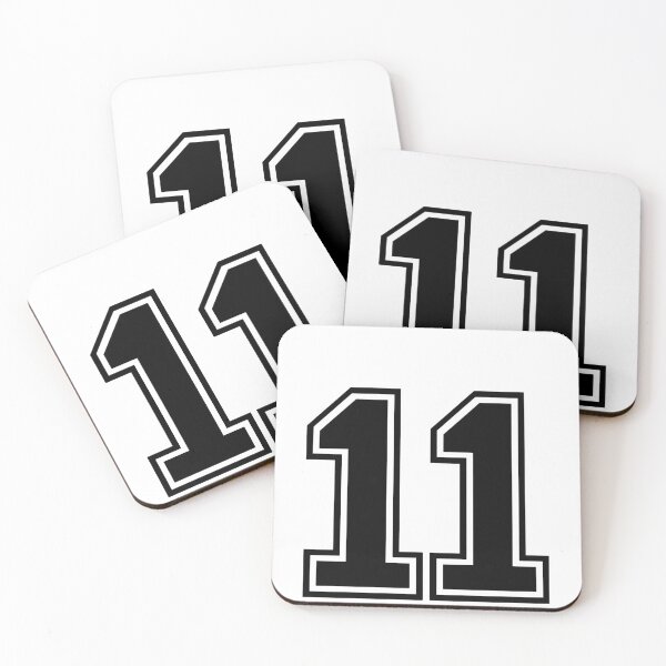 Item preview, Varsity Team Sports Uniform Number #11 - Black designed and sold by RiplMedia.