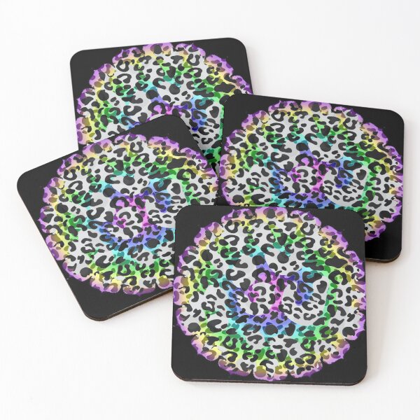 Item preview, Leopard Mandala Multicolor Ombre Watercolor designed and sold by Bebichic.