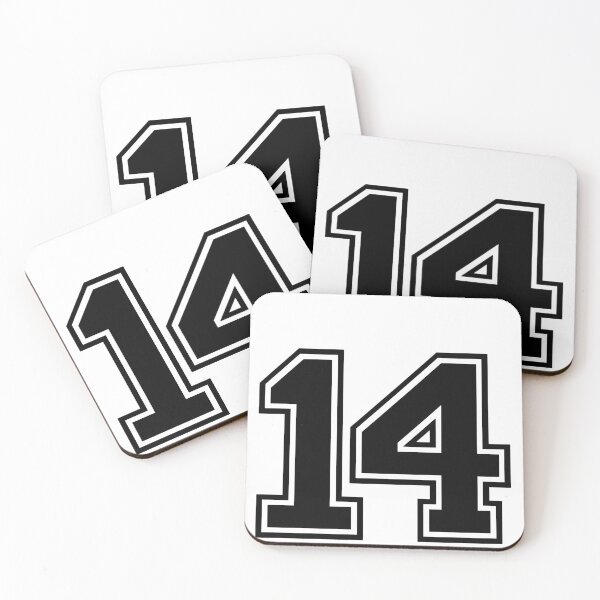 Item preview, Varsity Team Sports Uniform Number #14 - Black designed and sold by RiplMedia.