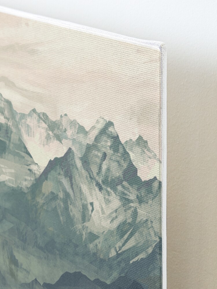 Alternate view of Mountain Fog Mounted Print