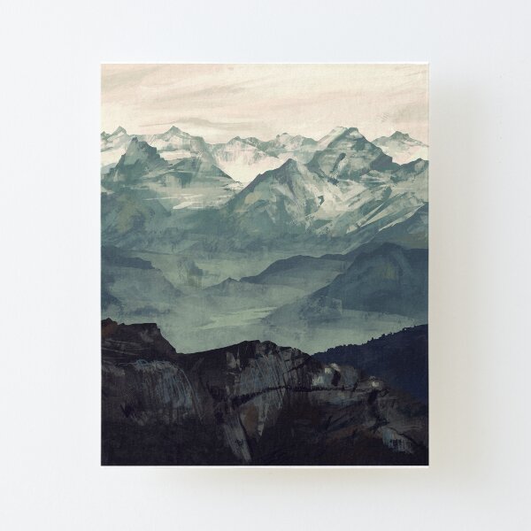 Mountain Fog Canvas Mounted Print