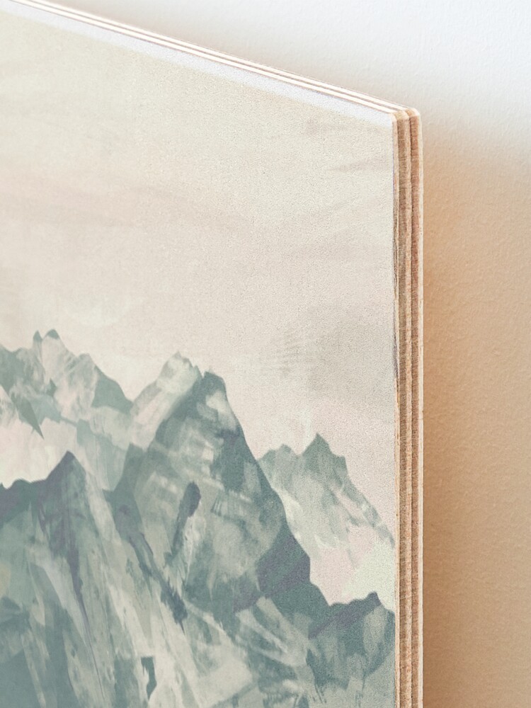 Alternate view of Mountain Fog Mounted Print