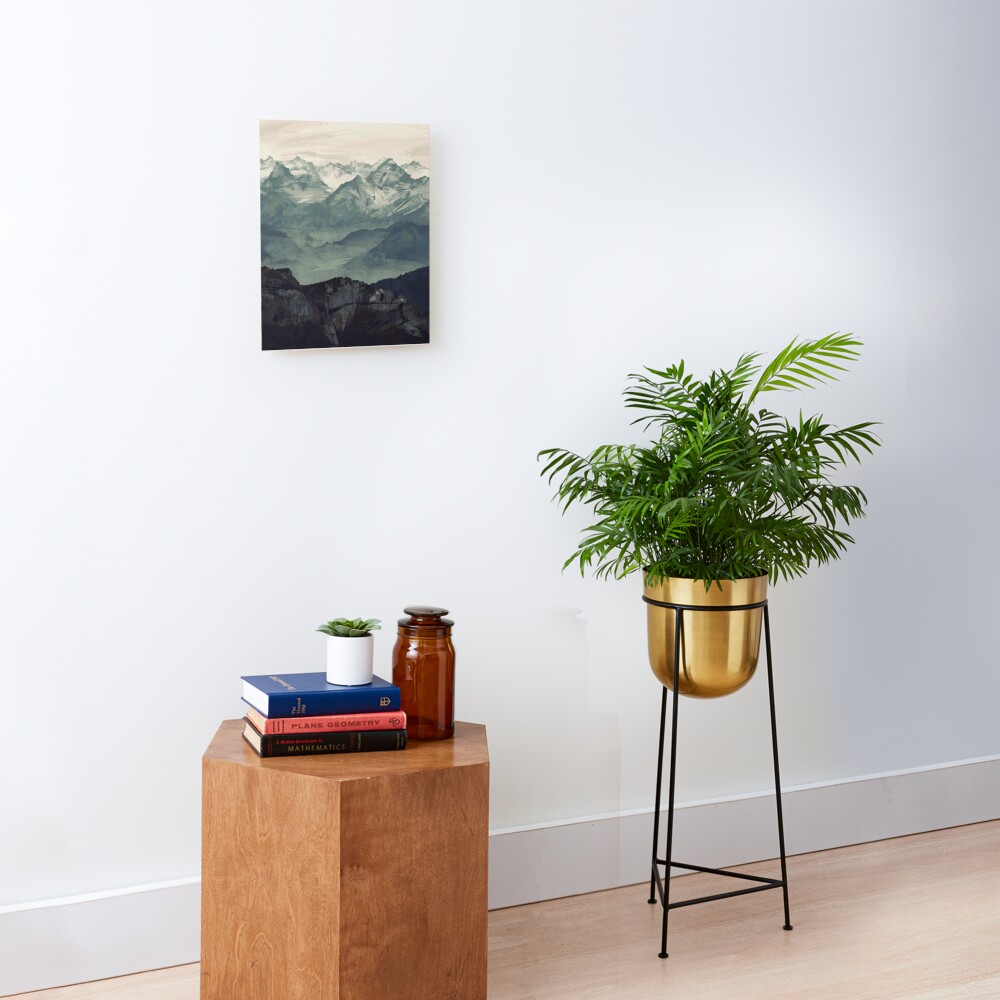 Mountain Fog Mounted Print