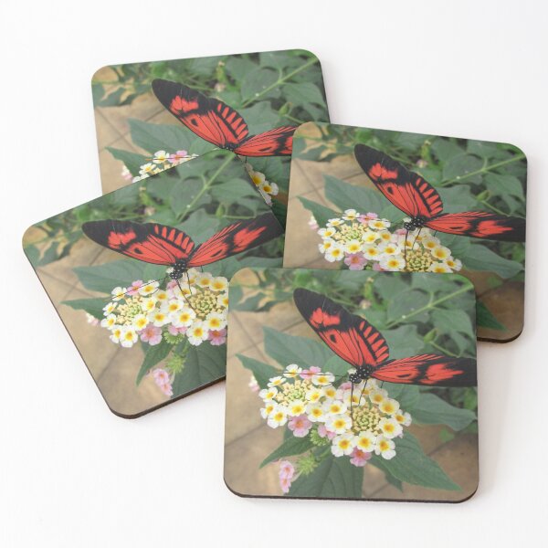 Item preview, Red and Black Tropical Butterfly designed and sold by delightedtodraw.
