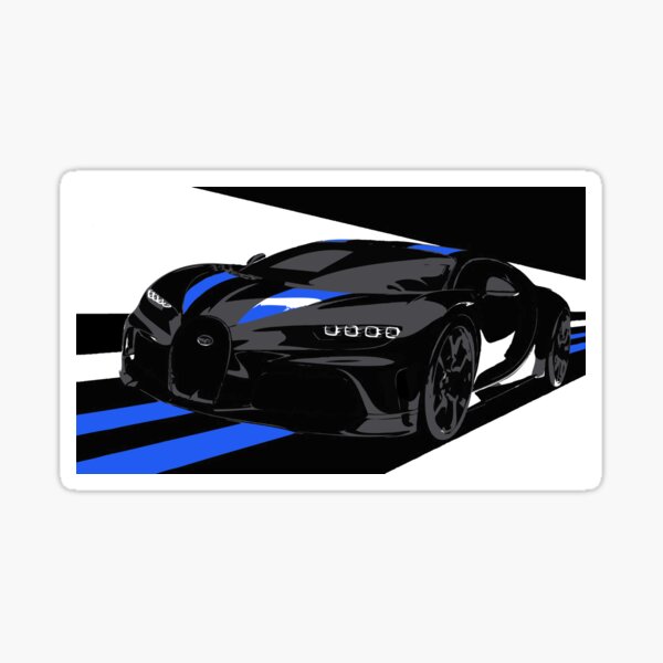 2021 Bugatti Chiron Super Sport 300+ Glossy Sticker