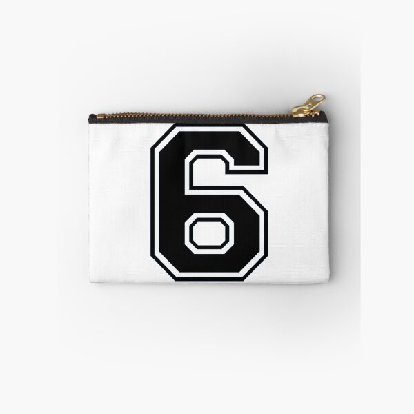 Item preview, Varsity Team Sports Uniform Number #6 - Black designed and sold by RiplMedia.