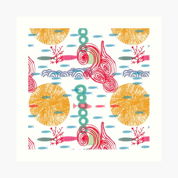UNDER WATER Art Print
