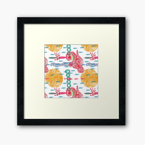 UNDER WATER Framed Art Print
