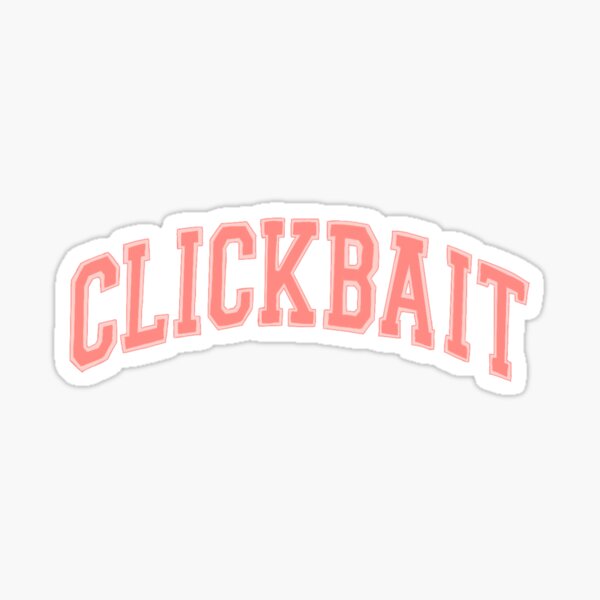 Clickbait Pink Sticker