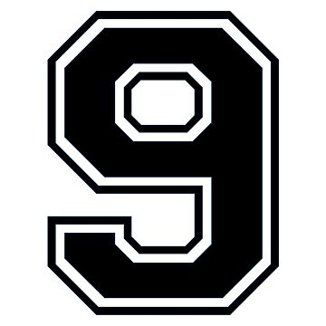 Varsity Team Sports Uniform Number #21 - Black Sticker for Sale by  RiplMedia