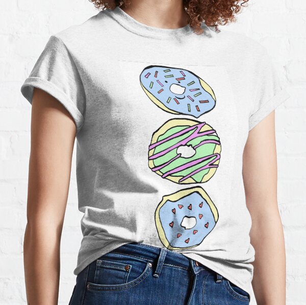 Kawaii Pastel Doughnuts by Jayne Kitsch Classic T-Shirt