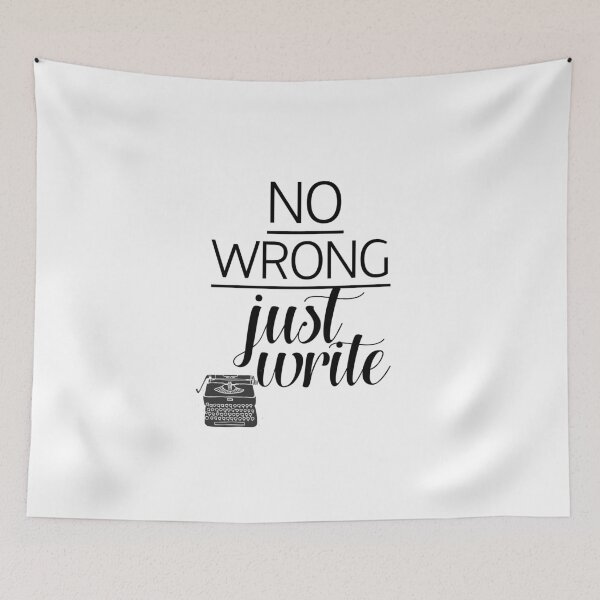 Item preview, No Wrong, Just Write designed and sold by TheWriteShoppe.