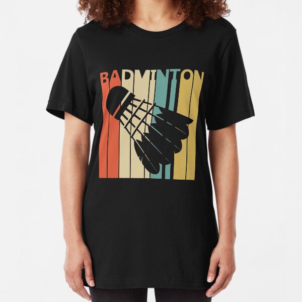 Vintage Badminton Slim Fit T-Shirt