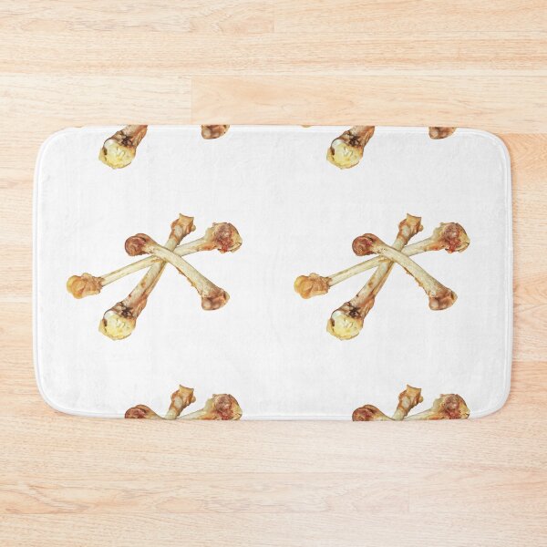 Item preview, Three crossed picked chicken bones isolated on white background. designed and sold by IaroslavB.