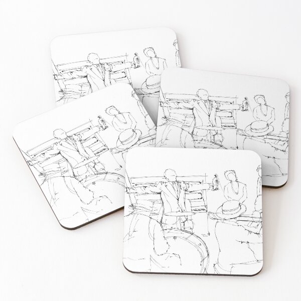 Item preview, Jazz band Louis Armstrong and Billie Holiday designed and sold by drawspots.