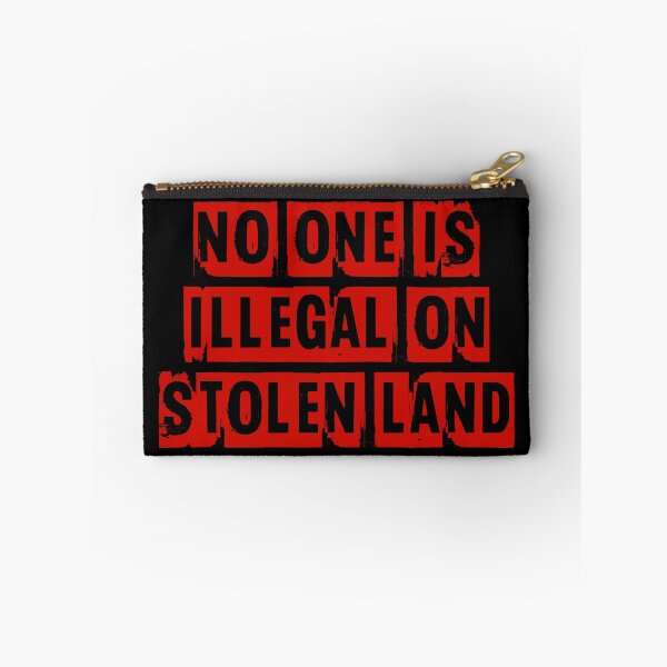 Item preview, Copy of No one is illegal on stolen land (eroded block text) designed and sold by quinnhopp.