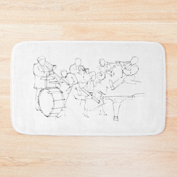 Item preview, Jazz Band Sketch. Duke and his piano designed and sold by drawspots.