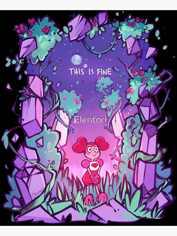 "This is Fine" Poster for Sale by Elentori | Redbubble