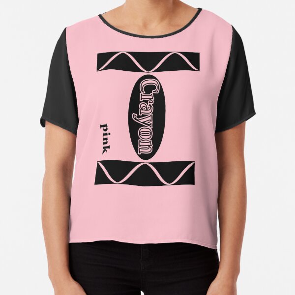 Pink Crayon Box Halloween Costume Couple Group Chiffon Top