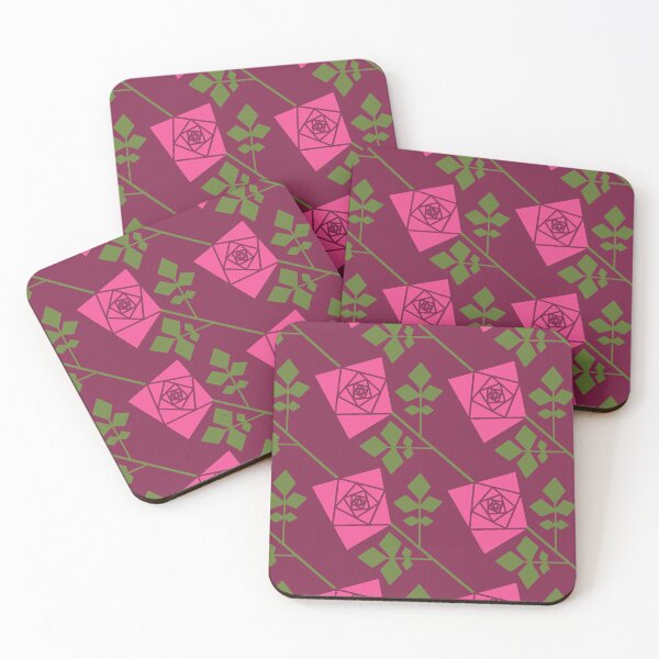 Item preview, Geometric Roses - pink designed and sold by Hippopottermiss.