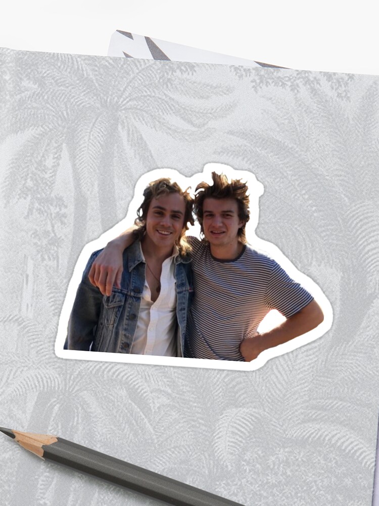 Joe Keery And Dacre Montgomery Sticker Sticker By Ryliekharris