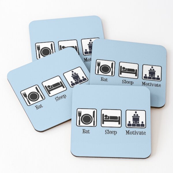 Item preview, Eat Sleep Motivate | Funny Motivational Speaker designed and sold by Epic Love Designs.
