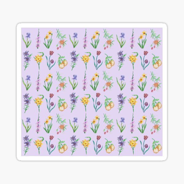 Motif de fleurs réalistes (lilas) Sticker