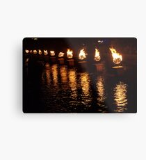 Waterfire Metal Print