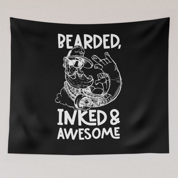 Item preview, Bearded, Inked, Awesome I For Men with Beards & Tattoos designed and sold by ChrisFeil.