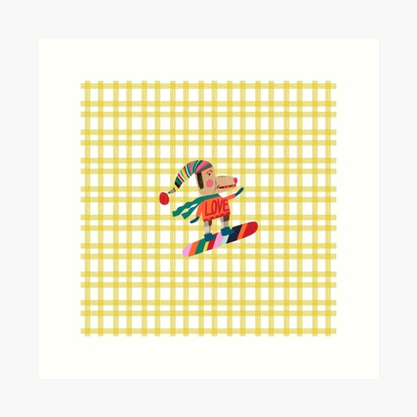 SKATE DOG Art Print