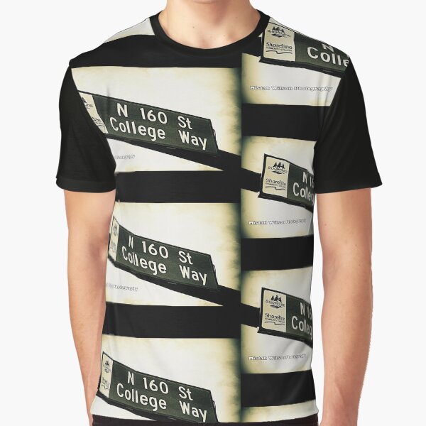 North 160th Street & College Way, Shoreline, WA by MWP Graphic T-Shirt