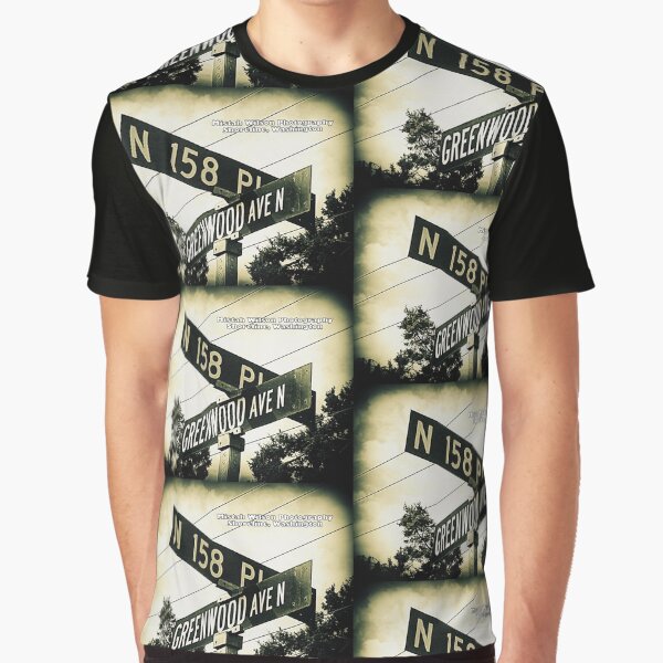North 158th Place & Greenwood Avenue, Shoreline, WA by MWP Graphic T-Shirt