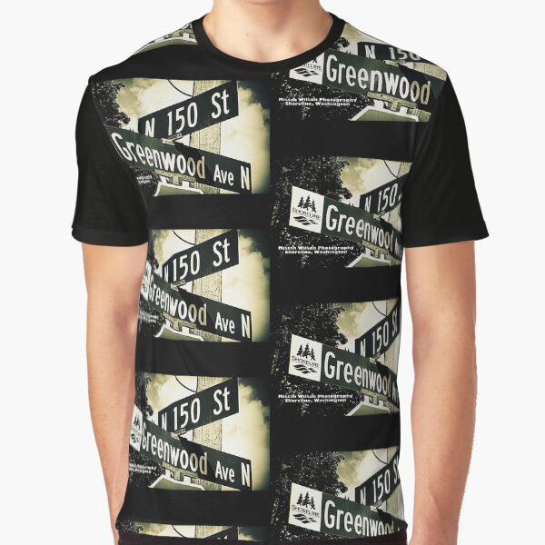 Greenwood Avenue & North 150th Street, Shoreline, WA by MWP Graphic T-Shirt