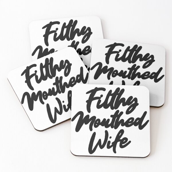 Item preview, Filthy Mouthed Wife Typography designed and sold by PrinceBreezi.